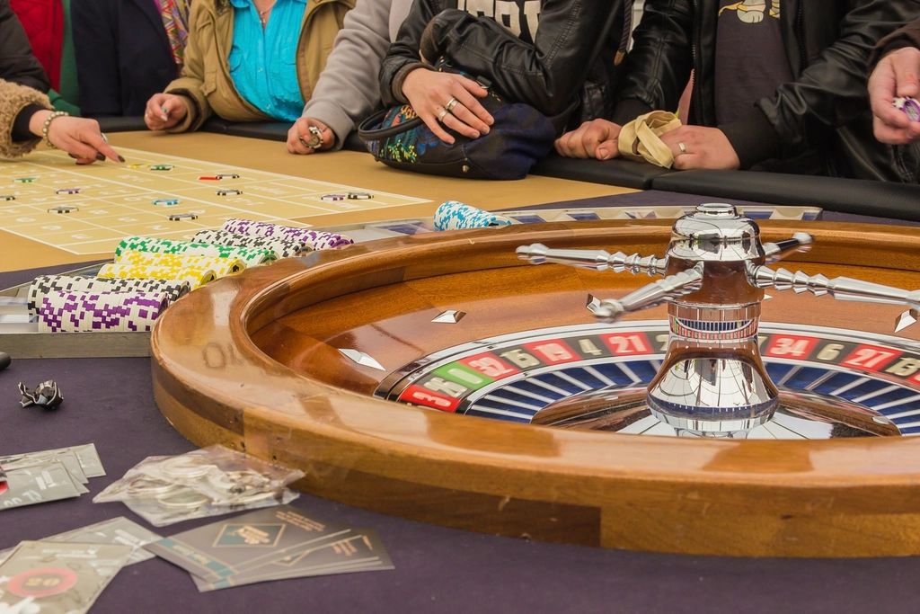 The gaming floor with machines and tables